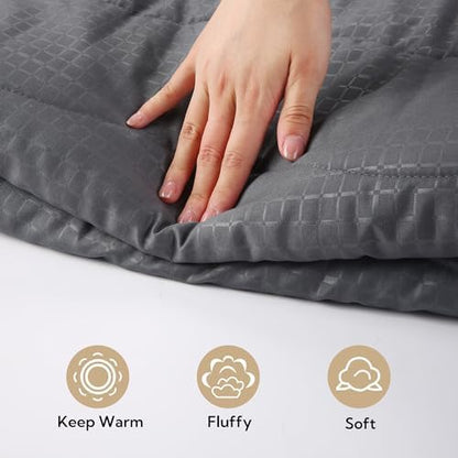 SUNNY HEAT Electric Mattress Pad Queen Size 60''×80'', 4 Heating Levels & 10 Hour Auto Shut Off, Elastic Deep Pocket, Warm and Soft Comfort Fabric, Machine Washable, Grey