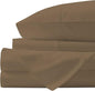 URBANHUT 1000 Thread Count Twin Size Egyptian Cotton Sheets, Long Staple Soft & Breathable, 3 Pc Bed Sheet Sets, Luxury Hotel Sateen Sheets Fits 16" Deep Pocket - Taupe