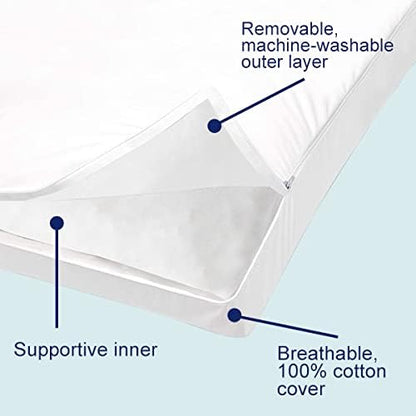 ACCURATEX Pillows Queen Size Set of 2, Hybrid Shredded Memory Foam Pillow[Adjustable Loft], Fluffy Down Alternative Fill Removable Cotton Cover, Firm Supportive Pillow for Side Back Sleepers