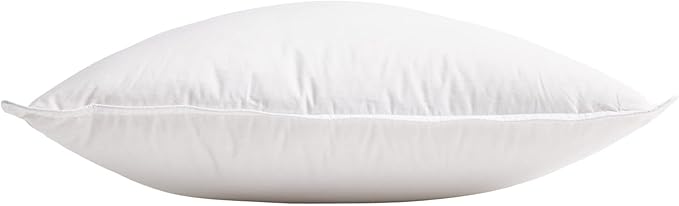 Bokser Home 700 Fill Power Luxury White Duck Down Machine Washable White Bed Pillow King (U.S. Standard), Firm