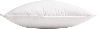 Bokser Home 700 Fill Power Luxury White Duck Down Machine Washable White Bed Pillow King (U.S. Standard), Firm