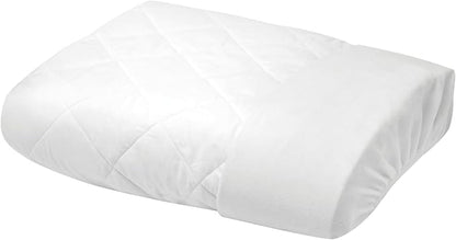 YATAS BEDDING Perle Quilted Fitted Mattress Protector, Machine Washable and Easy Care, Superior Protection and Comfort,100% Cotton Breathable top, White (Queen) - 59"x79" - 14" Deep Pocket