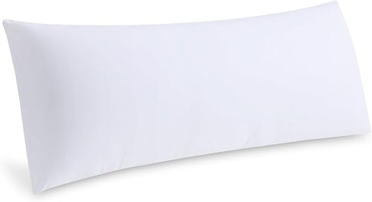 Leeden Full Body Pillow for Adults, Firm and Fluffy Long Pillow Insert, Breathable Pillow for Side Sleepers and Bed Support，20x54 White