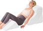 4 PCS Wedge Pillow Set for After Surgery, Memory Foam Orthopedic Bed Wedge Pillow Set, Adjustable Bed for Sleeping, Acid Reflux Relief, Post Surgery Recovery, Back Support, Leg Elevation, White