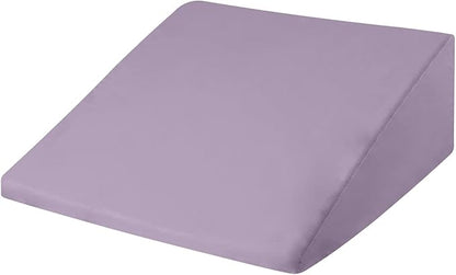 CirclesHome Wedge Pillow Cover 100% Cotton, Zippered Wedge Pillow Case Protector, Soft, Hypoallergenic & Breathable - Lavender, (25Wx26Lx10)