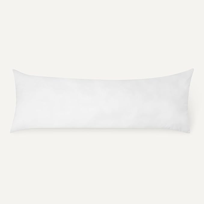 Amazon Basics Long Body Pillow for All Position Sleepers, 20 x 54 inches, Supportive, 1 Pack
