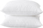 BHZ Goose Down Feather Pillows Queen Size Set of 2, Hotel Collection Bed Pillows for Sleeping Medium Firm Soft Support Pillow for Side and Back Sleepers with 100% Cotton Fabric
