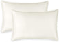 King Pillowcases by Pure Bamboo, Genuine 100% Organic Viscose Derived from Bamboo, Luxuriously Soft & Cooling, Double Stitching, Envelope Closure (2 King Pillowcases, Ivory)
