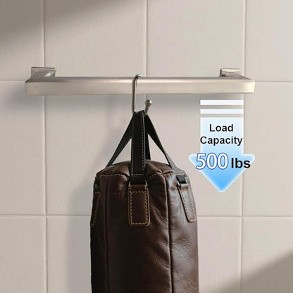 Handicap Grab Bars, Octagon 2 Pack 18 Inch Shower Grab Bar for Seniors, 304 Stainless Steel ADA Grab Bars for Bathtubs and Showers, Safety Shower Handles for Elderly, Disabled (Polished Chrome)