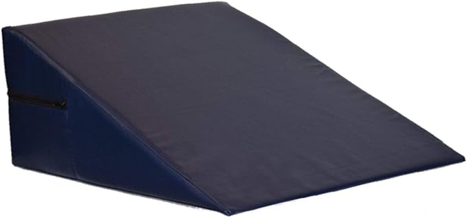 Vinyl Foam Wedge Support Pillow, Therapeutic Foam Back and Legs Medical Quality Bed wedge