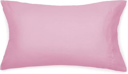 Amazon Basics 5 Piece Soft Microfiber Kid's Bed-in-a-Bag Bedding Set, Twin, Pink, Solid
