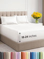 Extra Deep Twin XL Sheet Set - 4 Piece Breathable & Cooling Sheets - Hotel Luxury Bed Sheets Set - Easy Fit - Soft, Wrinkle Free & Comfy Sheets Set - Antique White Sheet Set with Extra Deep Pockets