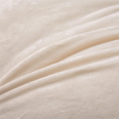 Holawakaka Large Faux Fur Bed Rest Pillow with Arms, Rabbit Fur Reading Pillows Perfect for Adults Men Women, Arm, Back, Pregnancy Lumbar & Head Neck Coccyx Lower Back Support Cushion (Ivory)