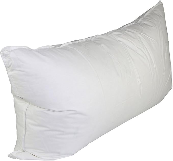 White Duck Down & Feather Pillow- Pillows with Soft-Medium Support