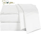 100% Supima Cotton Sheets 600 Thread Count,Bed Sheet Set King Size Sheets 4 Pieces,Soft & Silk Sateen Weave, Fits Mattress Up to 18",Deep Pocket, Breathable & Fade Resistant(White,King)