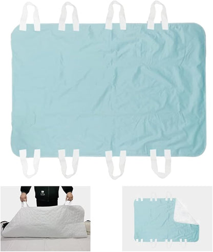 2 Pack Bed Pads for Incontinence Washable Positioning Bed Pad with 8 Handles Washable Reusable Incontinence Mattress Protector Waterproof Bed Pads Incontinence Uderpads for Bedridden Elderly 52” x 36”