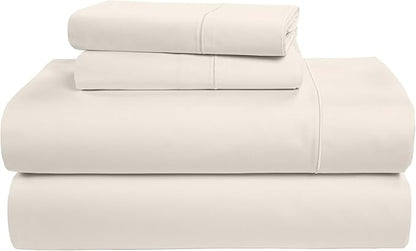 LANE LINEN Luxury 100% Egyptian Cotton Sheets Queen Size Bed Set, Eo Friendly Oeko-Tex Certified No Pill Fade Resistant Fully Elasticized Machine Washable Cotton Cooling Bed Sheet -Sea Salt
