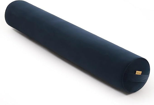 Long Round Body Pillow for Adults – Bolster Pillow for Bed, Cervical Roll Pillow, Firm Support for Sleeping,39 x 7.87 Inches,Teal Blue