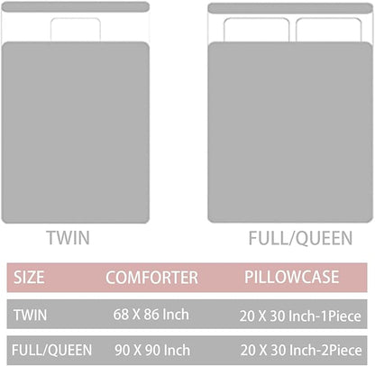 Yogeneg Colorful Polka Dots Kids Comforter Sets Twin Size for Teen Girl &Boys Women, Circles Printed Rainbow Comforter with Pillowcase, Microfiber 2 Piece Bedding Set,All Season (Rainbow C, Twin)