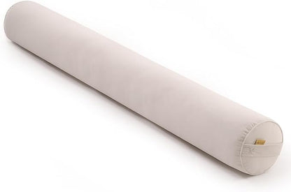 Long Round Body Pillow for Adults – Bolster Pillow for Bed, Cervical Roll Pillow, Firm Support for Sleeping,47 x 7.87 Inches,Misty White