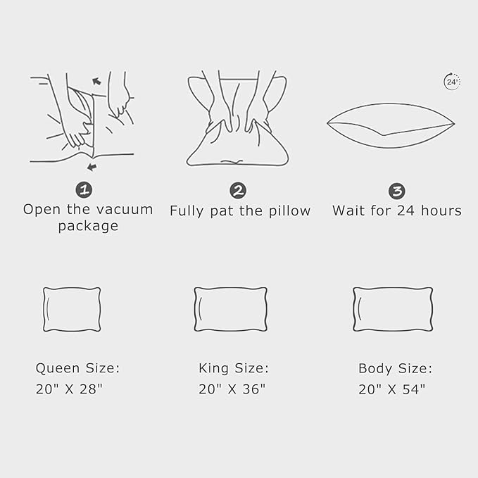 Cooling Shredded Memory Foam Pillow Queen Size Set of 2- Removable Bamboo Rayon Cover + Extra Gel Foam, 100% Adjustable for Back/Side/Stomach Sleepers, Oeko&CertiPUR-US Standard