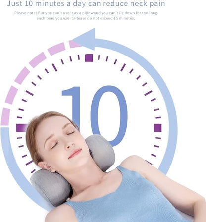 Bespilow Neck Support Pillow - Cervical Traction Device for Neck Pain Relief and Muscle Therapy - Memory Foam Neck Roll Pillow for Shoulder Pain Relaxation