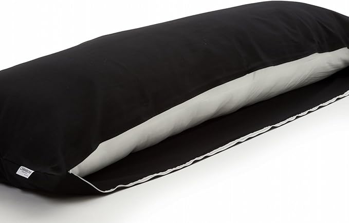 Comodo Body Pillow Cover with Zipper (Made in Japan / 63 x 20 inch (150 x 50cm) / Black) Dakimakura Pillow (Anime/Maternity) 100% Cotton CMC9150R - Washable