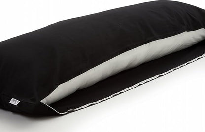 Comodo Body Pillow Cover with Zipper (Made in Japan / 63 x 20 inch (150 x 50cm) / Black) Dakimakura Pillow (Anime/Maternity) 100% Cotton CMC9150R - Washable
