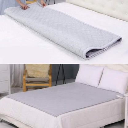 Heated Mattress Pad – Large Electric Bed Warmer, Dual-Zone Temperature Control, Washable 100% Cotton, Auto 15 Hours Shut Off, UL & KC Certified Heating Pad for Mattress, 35" x 70", Single