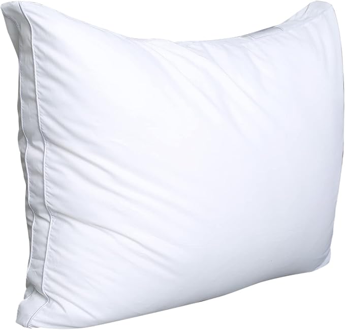 JICUSE Bed Pillows for Sleeping 1 Pack,Standard Size,Luxury Hotel Collection Pillow,Soft Fluffy and Great Support Down Alternative Filling,Gusseted Pillow for Side and Back Sleepers(20x26)