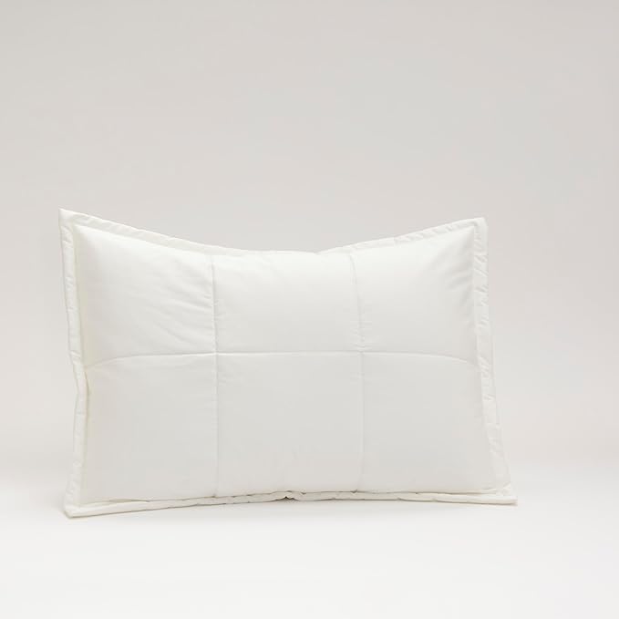 Cuddledown Chroma Comforter Sham | Soft, Lightweight | Oeko-TEX Standard 100 | Standard | 21" x 27" | Ivory