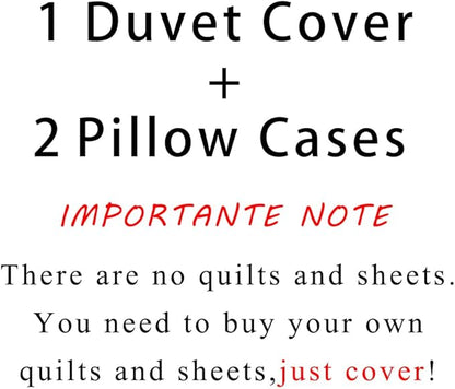 Duvet Cover Set Queen King Size Dinosaur Comforter Cover Bedding Set 3D Print for Kinds Men Home Deco 1 Piece Quilt Cover 2 Pieces Pillow Shames No Comforter (Dino36, Full/Queen)