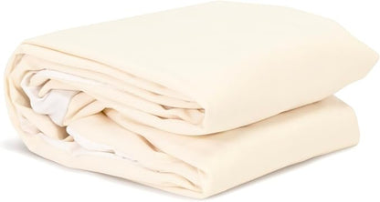 Naturepedic Organic Waterproof Mattress Protector Pad - Washable & Reusable Fitted Stretch Knit Mattress Cover - Highly Absorbent Bed Incontinence Pads - Breathable Cotton Protector for Full, 9"-16"