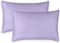 King Pillowcases by Pure Bamboo, Genuine 100% Organic Viscose Derived from Bamboo, Luxuriously Soft & Cooling, Double Stitching, Envelope Closure (2 King Pillowcases, Lavender)