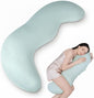 Body Pillows for Adults, Full Body Pillow for Side Sleepers, Long Body Pillow for Bed, Pea Pod Shape Long Pillow for Pregnancy Sleeping Full Body Support