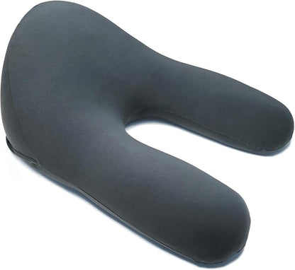 Yogibo Support Pro U Shaped Reading Back Support Lounge Pillow with Arm Rests for Adults, Soft Microbead Filling, Large-Sized with Elevated Chair Back, Dark Gray