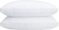 Queen Size Goose Down Pillows Set of 2 - Hypoallergenic Bed Pillows 500 Fill Power with 100% Cotton Cover, Medium Firm Support