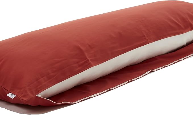 Comodo Body Pillow Cover with Zipper (Made in Japan / 63 x 20 inch (150 x 50cm) / Brick Orange) Dakimakura Pillow (Anime/Maternity) 100% Cotton CMC9150R - Washable
