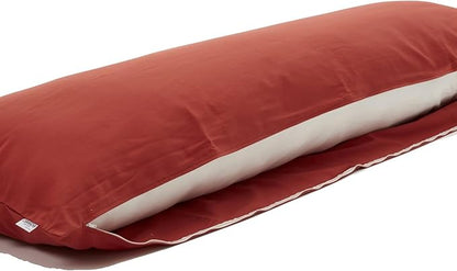 Comodo Body Pillow Cover with Zipper (Made in Japan / 63 x 20 inch (150 x 50cm) / Brick Orange) Dakimakura Pillow (Anime/Maternity) 100% Cotton CMC9150R - Washable