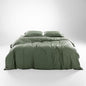 Olive + Crate Tencel Eucalyptus Cooling Duvet Cover Set - Hypoallergenic, Lyocell Tencel Duvet Cover - Soft, Temperature Regulating with Hidden Button Closure & Corner Ties - Oversized King [Moss]