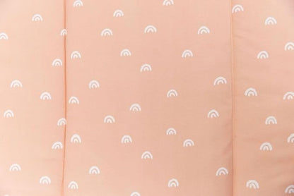 Beddy's Rainbow Theme Durable Zipper Bedding for Kids, Bed in a Bag, Peach Sheets & Comforter, Includes Pillowcase & Pillow Sham Easy to Make & Wash