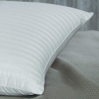 Cuddledown Dreamstead 600 Fill Power Pillow | European White Down | 100% Cotton Shell, Damask Stripe | Hypoallergenic | Handcrafted | Oeko-TEX & RDS Certified | 20" x 36" | King | Soft