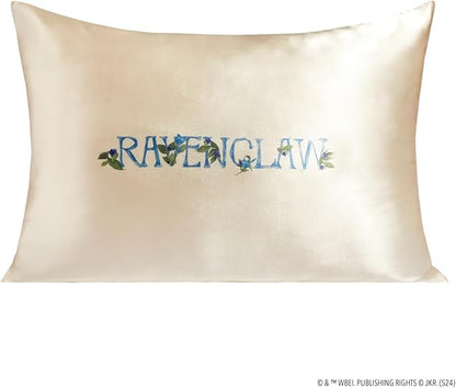 Kitsch x Harry Potter Ravenclaw Satin Pillowcase with Zipper – Double-Sided Crest Design – Better Than Silk Pillowcase – Perfect for Kids Rooms & Toddler Bed Time Pillow Case – Queen/Standard 19x26