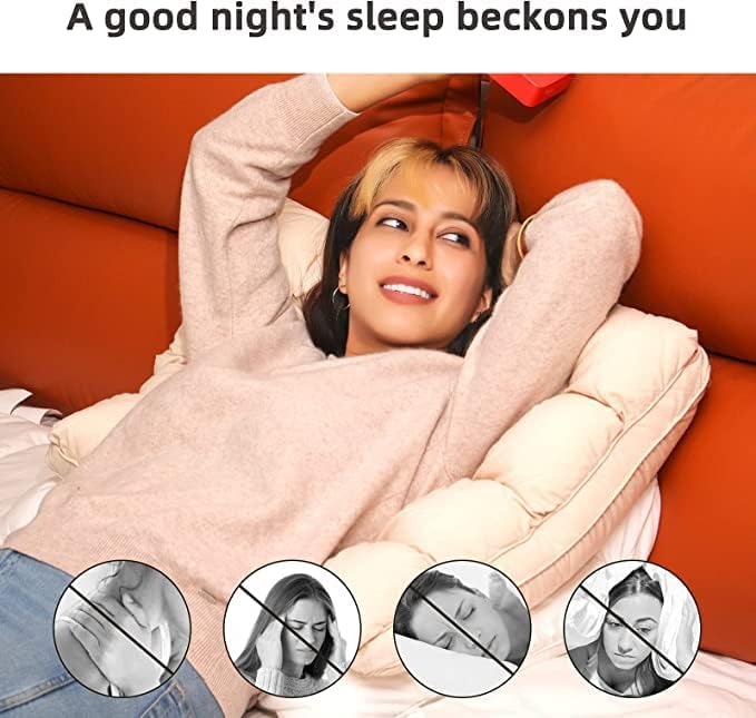 YOUR MOON Soft Pillows for Sleeping, Support Bed Pillows, Fluffy Down Alternative Pillow, Luxury Hotel Gel Pillows for Side Sleeping Standard Size (Gray)