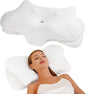Cervical Pillow for Neck Pain Relief, Neck Pillow for Sleeping Side Sleeper Ergonomic Memory Foam Support Pillows Back Sleepers for Sleeping,Machine Washable Pillowcase(1PCS White)