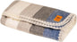 Alpaca Wool Blanket - Queen Size Bed Blanket - Best Gift & Warm Throw, Lightweight, Couch or Camp- Outdoor - 87 x 64 inches (Gray & Blue)