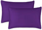 Queen Pillowcases by Pure Bamboo, Genuine 100% Organic Viscose Derived from Bamboo, Luxuriously Soft & Cooling, Double Stitching, Envelope Closure (2 Queen Pillowcases, Purple)