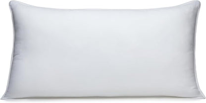 Amazon Basics Down-Alternative Pillows for Stomach and Back Sleepers, Soft Density, 20 x 36 inches, 2-Pack, White