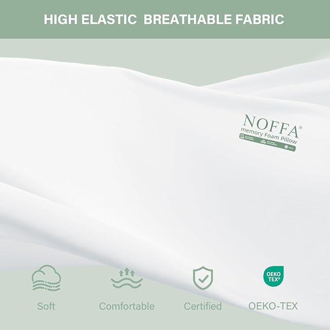 Cervical Neck Pillow for Neck Pain Relief, Contour Memory Foam Pillows, Cooling Ergonomic Pillows for Sleeping Side, Back & Stomach Sleepers, Breathable Bed Pillows Neck Support, Extra Soft