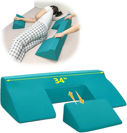 Bed Sore Turning Wedge Pillow for Sleeping Positioning Bed Sores Treatment Pressure Ulcer Cushion Bedridden Patient Elderly Anti Bedsore Turn Over Pad Triangle Medical Nursing After Surgery Wedges
